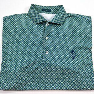 Turtleson Polo Shirt Men's M Beer Soda Can Top Performance Golf All Over Print
